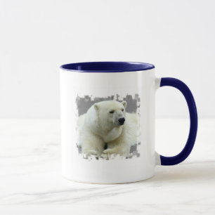 Caneca de café cerâmica do urso polar
