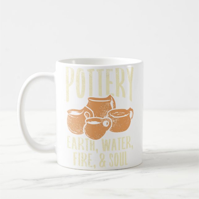 Caneca De Café Cerâmica Olaria (Esquerda)