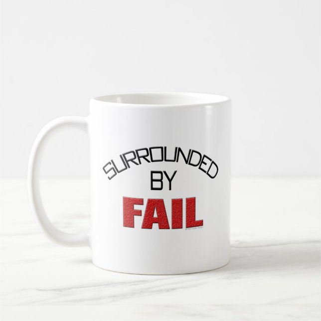 Caneca De Café Cercado pela falha (Esquerda)