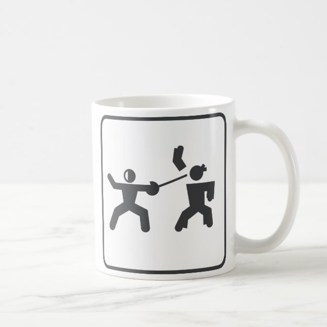 Caneca De Café Cerco contra o karaté (Direita)
