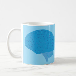 Caneca De Café Cérebro Azul