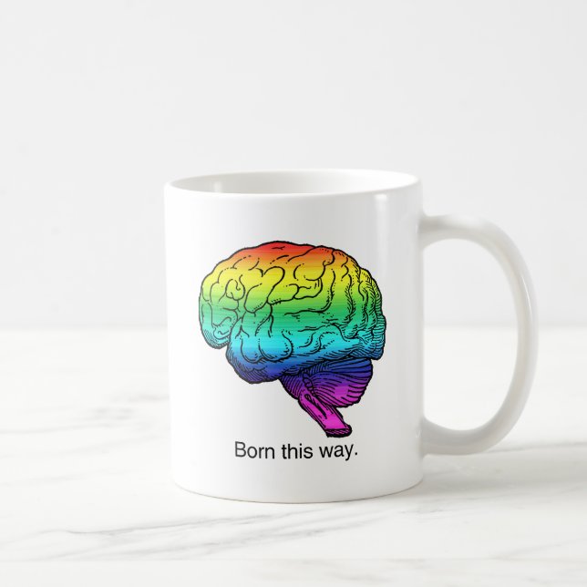 CANECA DE CAFÉ CÉREBRO NASCIDO ASSIM (Direita)