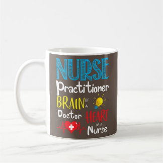 Caneca De Café Cérebros De Enfermeiro Do Coração Médico De Um Méd