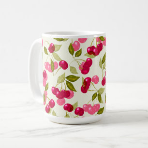 Caneca De Café Cereja vermelha-lima.