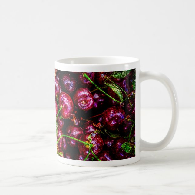 Caneca De Café Cerejas (Direita)
