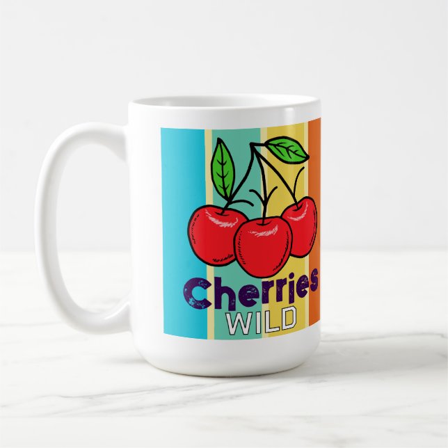Caneca De Café Cerejas (Esquerda)