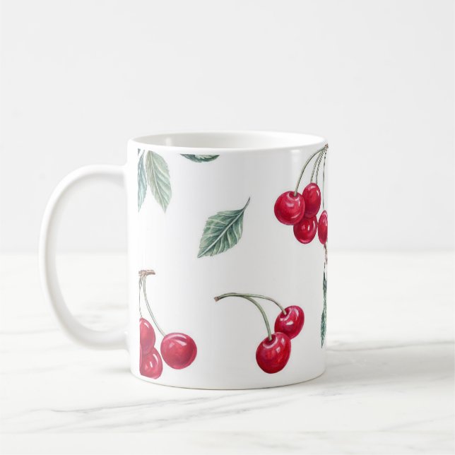 Caneca De Café Cerejas (Esquerda)