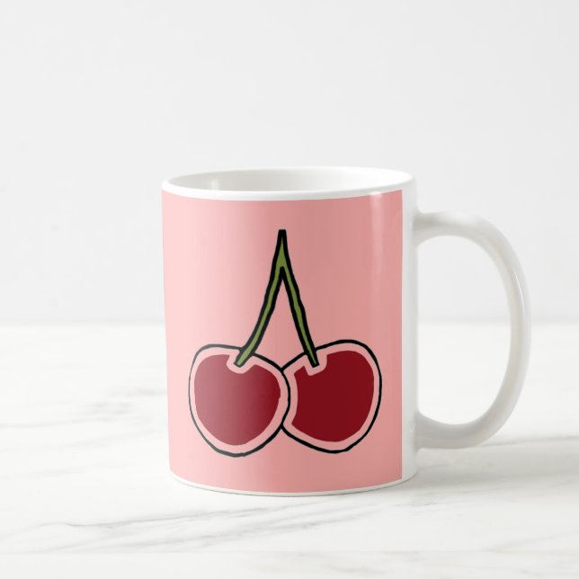 Caneca De Café Cerejas (Direita)