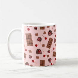 Caneca De Café Cerejas cobertas de chocolate Mug de café