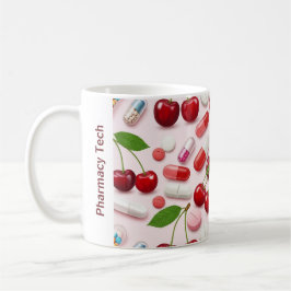 Caneca De Café Cerejas de Mug Pink de Farmácia Personalizadas