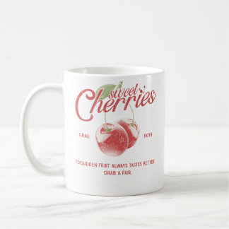 Caneca De Café Cerejas Doces Fruta Proibida