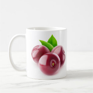 Caneca De Café Cerejas frescas