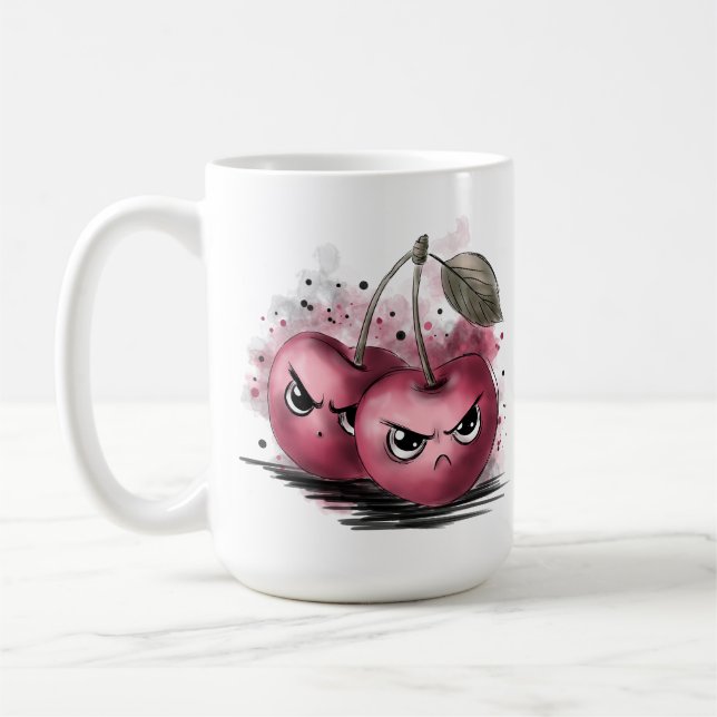 Caneca De Café Cerejas Mal-Humoradas (Esquerda)
