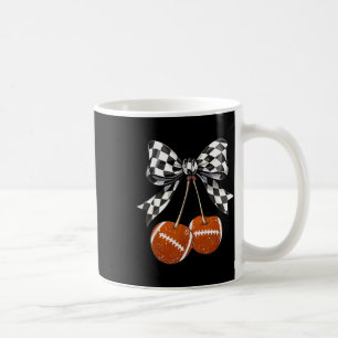 Caneca De Café Cerejas Xadrez Futebol Laço Coquete Dia de Jogo