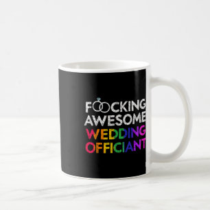 Caneca De Café Ceremon de Casamento Oficiente Tee Lgbt