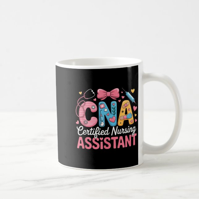 Caneca De Café Certified Nursing Istant Nurse Aide Nurse Istant C (Direita)
