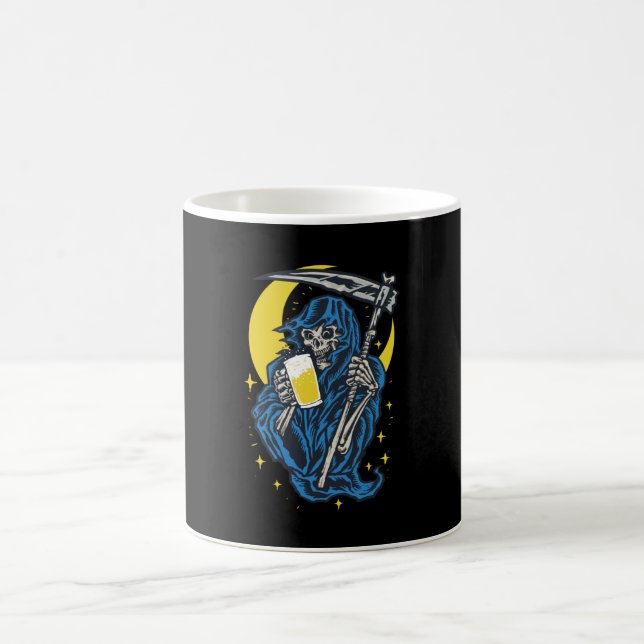 Caneca De Café Cerveja de Bebendo da Grim Reaper (Centro)