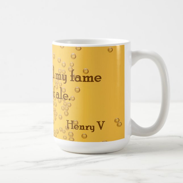 Caneca De Café Cerveja de Shakespeare Henry V/caneca da cerveja (Direita)