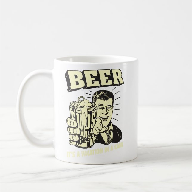 Caneca De Café Cerveja: É uma Vacinação na lata (Esquerda)