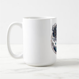 Caneca De Café Cervo Celestial Arte Mística de Lua e Estrelas