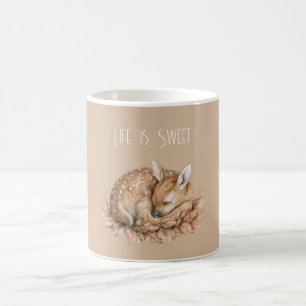 Caneca De Café Cervo Doce Creme