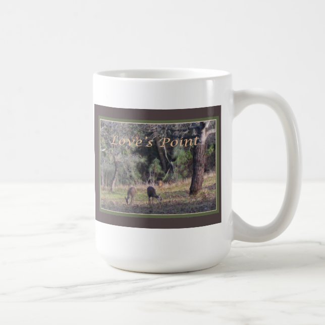 Caneca De Café Cervos que pastam no ponto do amor (Direita)