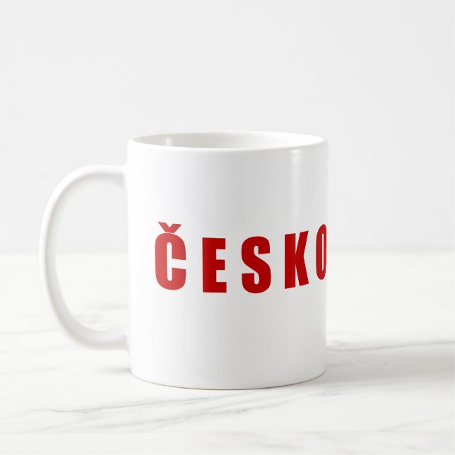 Caneca De Café Cesko República Checa (Esquerda)