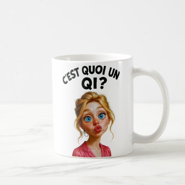 Caneca De Café C'est quoi un QI ? (Direita)