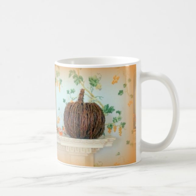 Caneca De Café cesta de café da abóbora colonial (Direita)