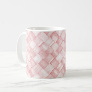 Caneca De Café Cesta Tecida Rosa