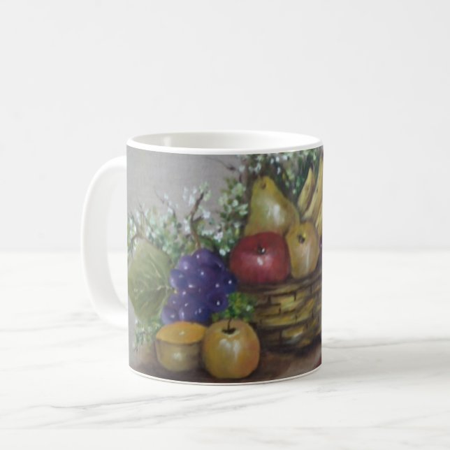 Caneca De Café Cesto de frutas (Frente Esquerda)