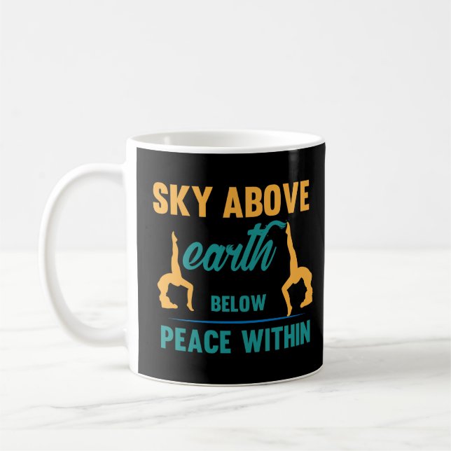 Caneca De Café Céu Acima da Terra Abaixo da Paz Dentro (Esquerda)