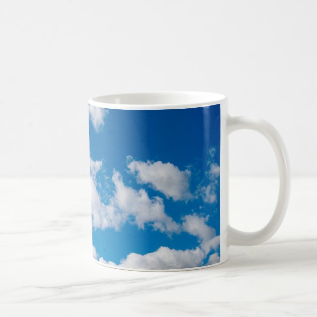 Caneca De Café Céu azul brilhante (Direita)