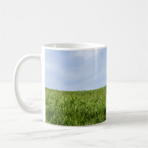 Caneca De Café Céu azul e grama verde