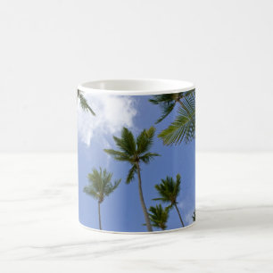Caneca De Café Céu azul e palmeiras