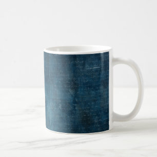 Caneca De Café Céu azul escuro no espaço com escrita do vintage