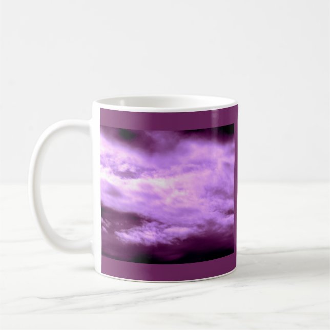 Caneca De Café Céu Roxo Dramático (Esquerda)