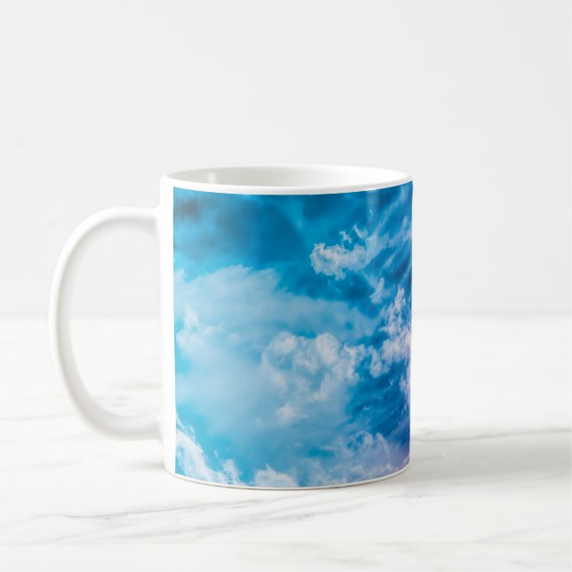Caneca De Café Céu surreal, abstrato de arte sonhadora. (Esquerda)