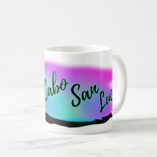 Caneca De Café Céus de néon da praia em Cabo San Lucas