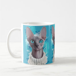 Caneca De Café Céus nos olhos (gato de Sphynx)