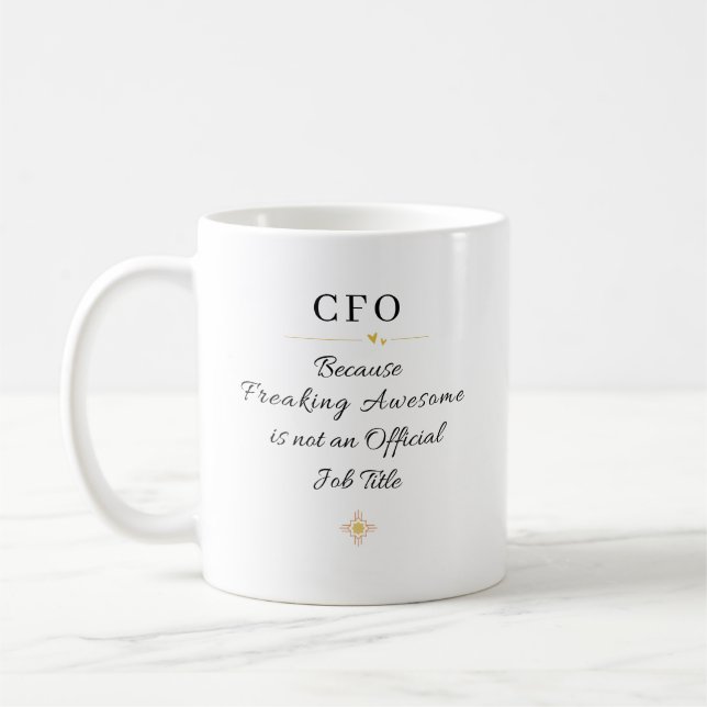 Caneca De Café CFO Office Quote (Esquerda)