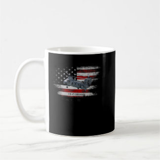 Caneca De Café CH 47 Chinook Helicopter EUA Flag Helicopter Pilot