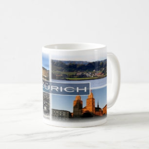 Caneca De Café CH Suiça - Zurique - Feldbach - Lago -