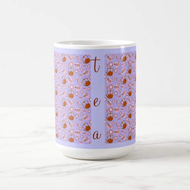 Caneca De Café chá! bule, chá, prato e chaleira. (Centro)