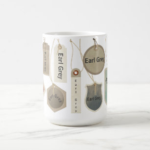 Caneca De Café Chá cinzento do conde ou algum monograma   do
