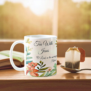 Caneca De Café Chá Com Jesus (ou personalize)