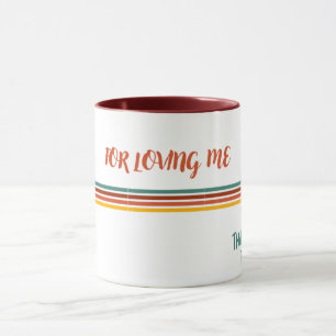 Caneca de café, chá com mensagem de amor
