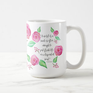 Caneca De Café Chá da aguarela dos rosas
