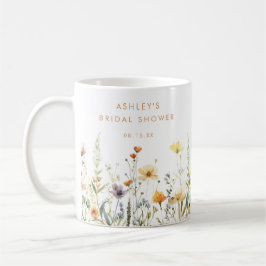 Caneca De Café Chá de Bebê de Flor Silvestre Rústica