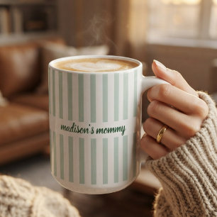 Caneca De Café Chá de Bebê   Mãe Pai Tia Personalizado com Letra 